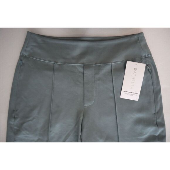 Athleta 988039-012 Women's Sz 10 Sage Green Eastbound Straight Leg Pants - Picture 4 of 9